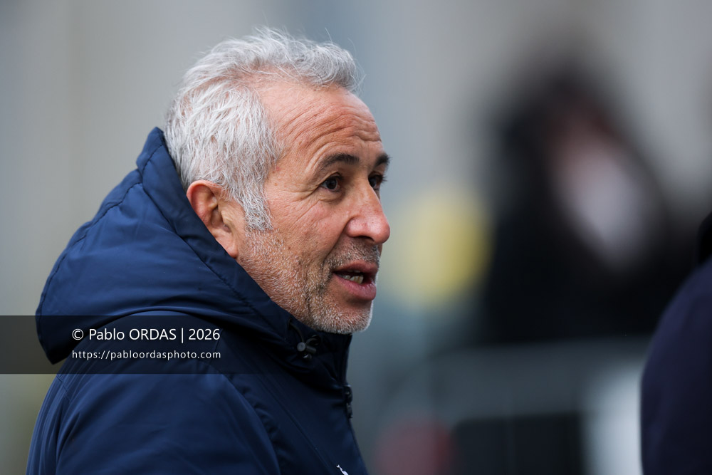 Philippe Tayeb, lors du match de Top 14 entre l'Aviron bayonnais et le Castres olympique, le 24 janvier 2026 au stade Jean Dauger de Bayonne, France (Photo Pablo ORDAS)