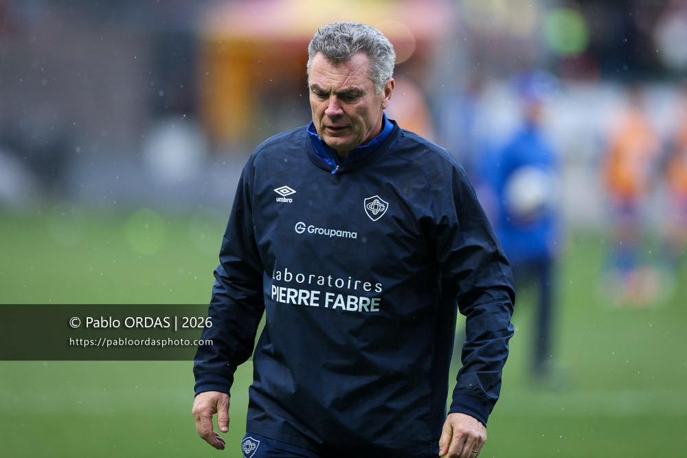 Adrian Lungu, lors du match de Top 14 entre l'Aviron bayonnais et le Castres olympique, le 24 janvier 2026 au stade Jean Dauger de Bayonne, France (Photo Pablo ORDAS)