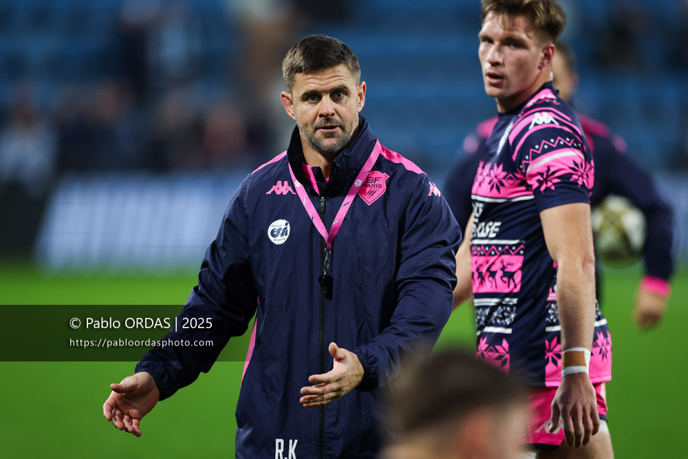 Rory Kockott, lors du match de Top 14 entre l'Aviron bayonnais et le Stade français Paris, le 27 décembre 2025 au stade Jean Dauger de Bayonne, France (Photo Pablo ORDAS)