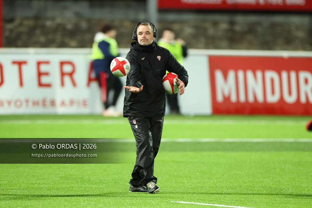 Sébastien Buada, lors du match de Pro D2 entre le Biarritz olympique et Grenoble, le 30 janvier 2026 au stade Aguiléra de Biarritz, France (Photo Pablo ORDAS)