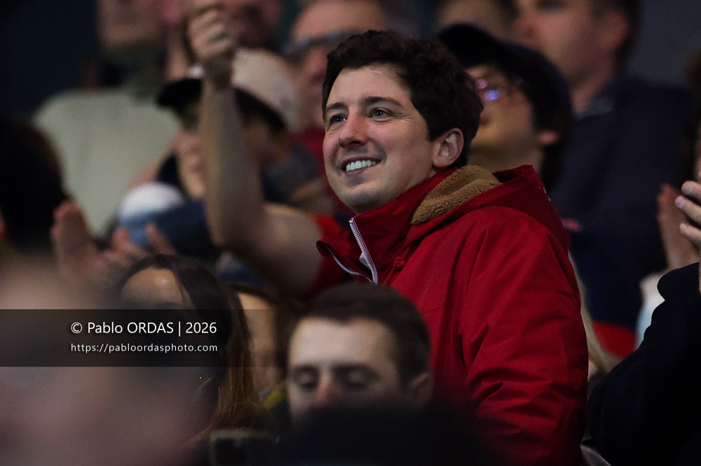 Louis de Baudus, lors du match de Pro D2 entre le Biarritz olympique et Grenoble, le 30 janvier 2026 au stade Aguiléra de Biarritz, France (Photo Pablo ORDAS)