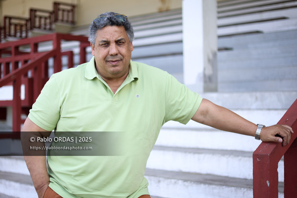 Portrait de Serge Blanco, le 29 avril 2025, à Biarritz, FRANCE (Photo Pablo ORDAS)