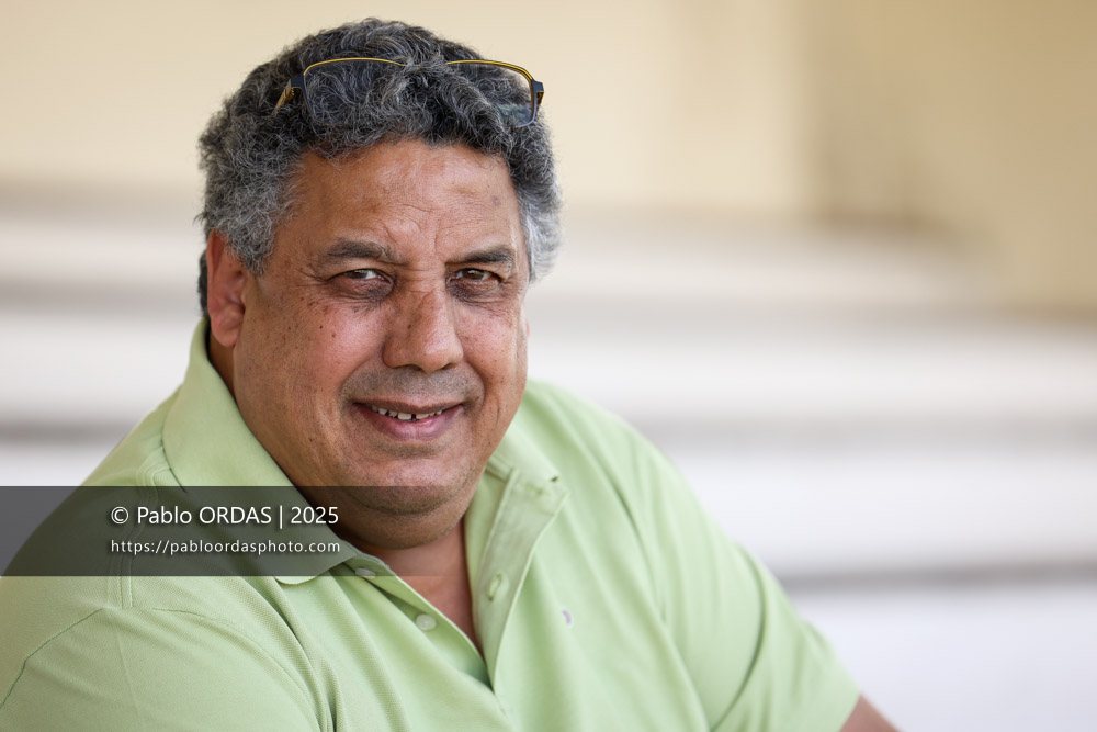 Portrait de Serge Blanco, le 29 avril 2025, à Biarritz, FRANCE (Photo Pablo ORDAS)