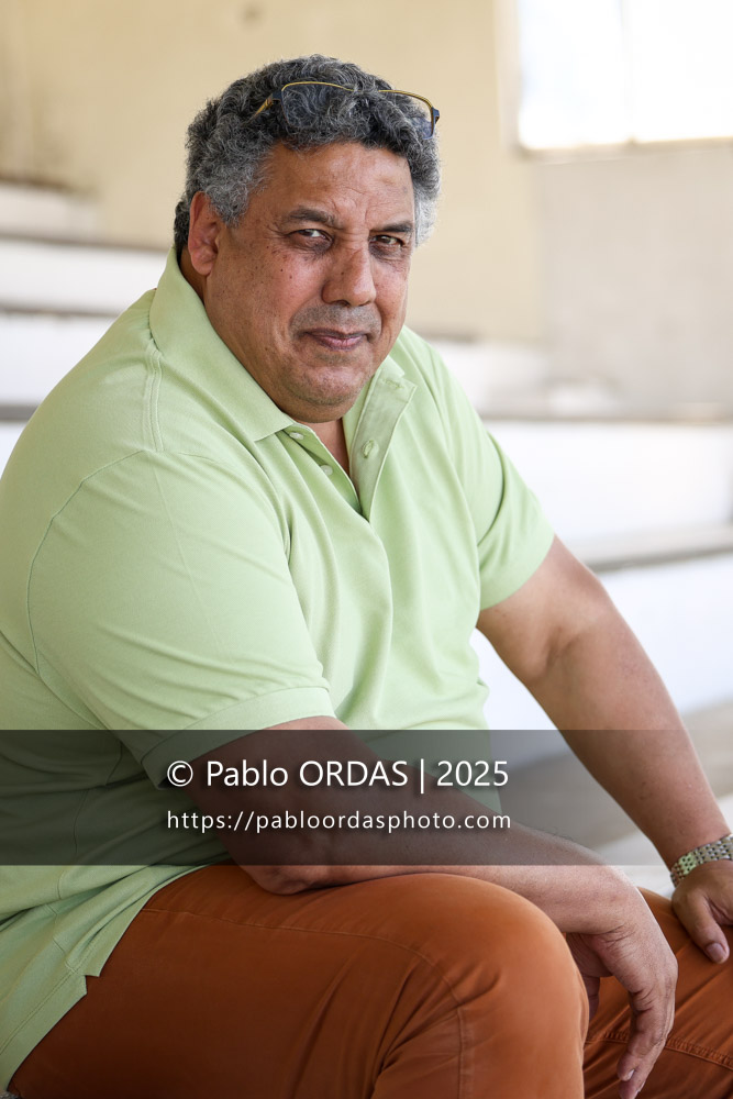 Portrait de Serge Blanco, le 29 avril 2025, à Biarritz, FRANCE (Photo Pablo ORDAS)