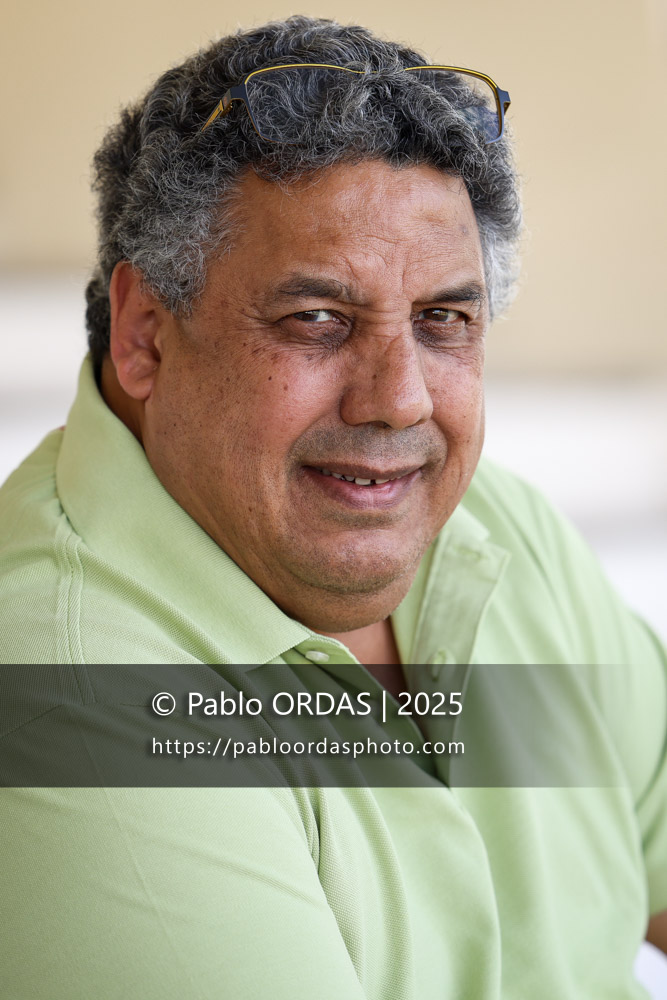 Portrait de Serge Blanco, le 29 avril 2025, à Biarritz, FRANCE (Photo Pablo ORDAS)