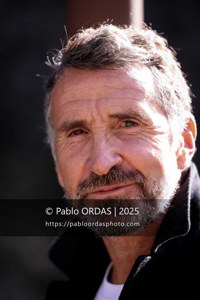 Portrait de Vincent Etcheto, le 26 février 2025 à Bayonne, France (Photo Pablo ORDAS)