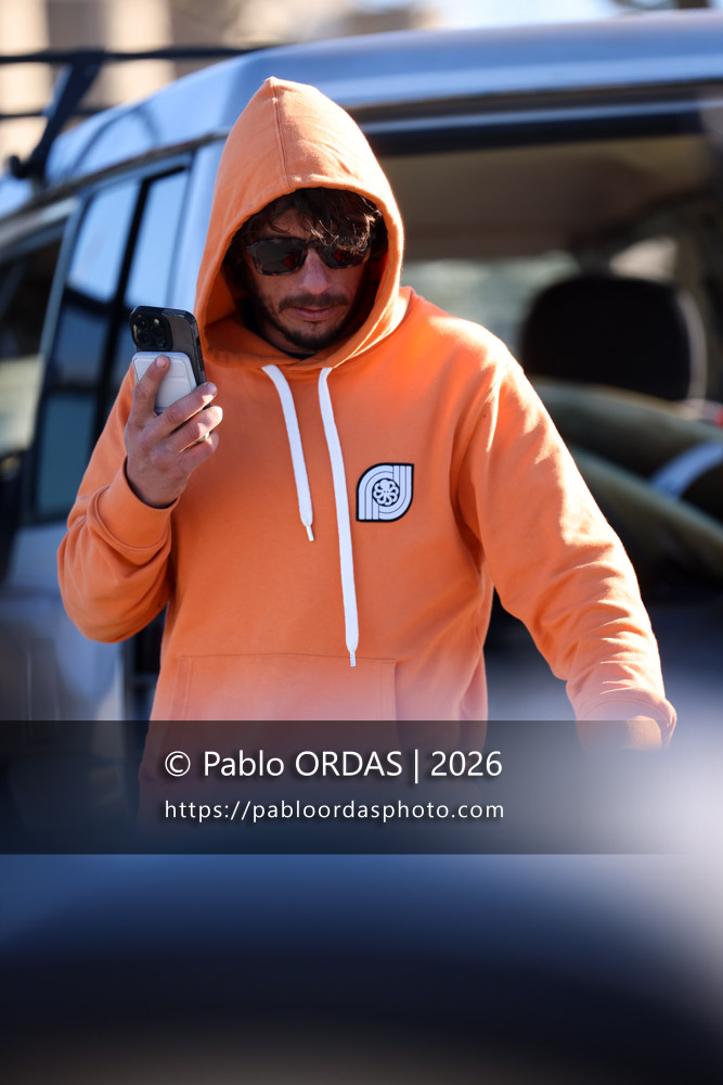 Andony Abaigar, pendant la session du 3 février 2026 à Anglet, France (Photo Pablo ORDAS)