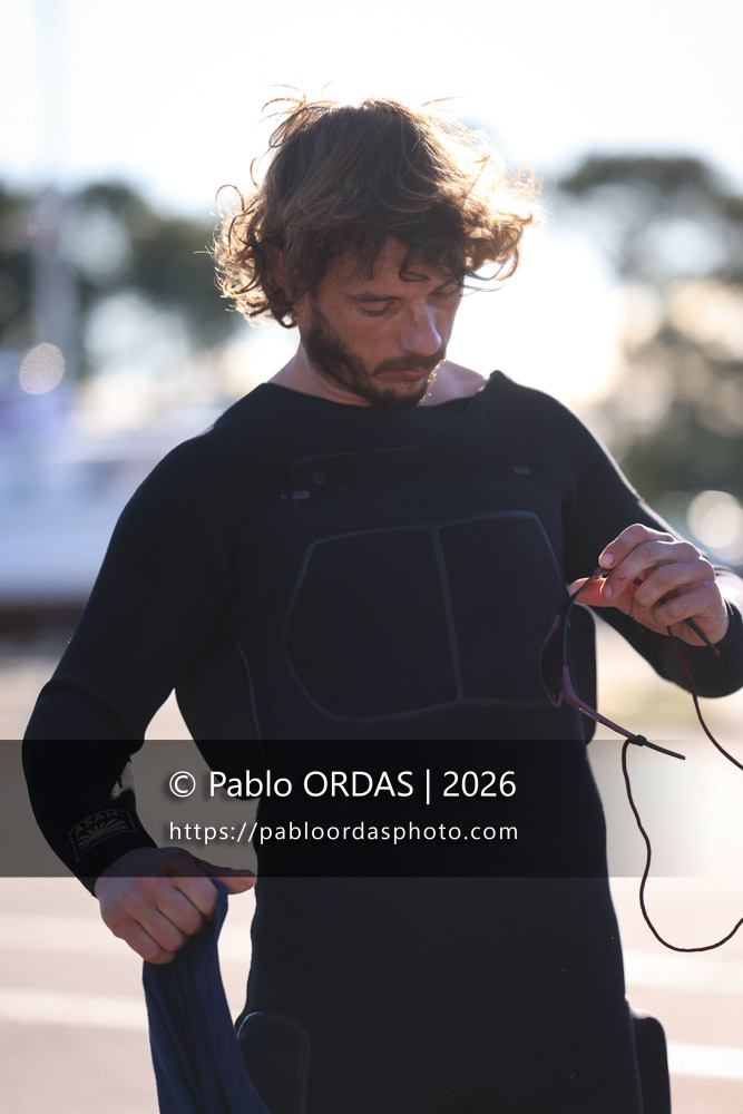 Andony Abaigar, pendant la session du 3 février 2026 à Anglet, France (Photo Pablo ORDAS)