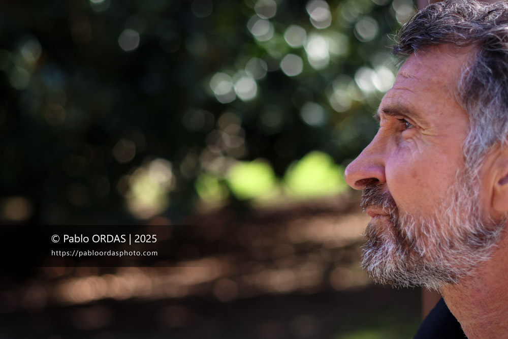 Portrait de Vincent Etcheto, le 26 février 2025 à Bayonne, France (Photo Pablo ORDAS)
