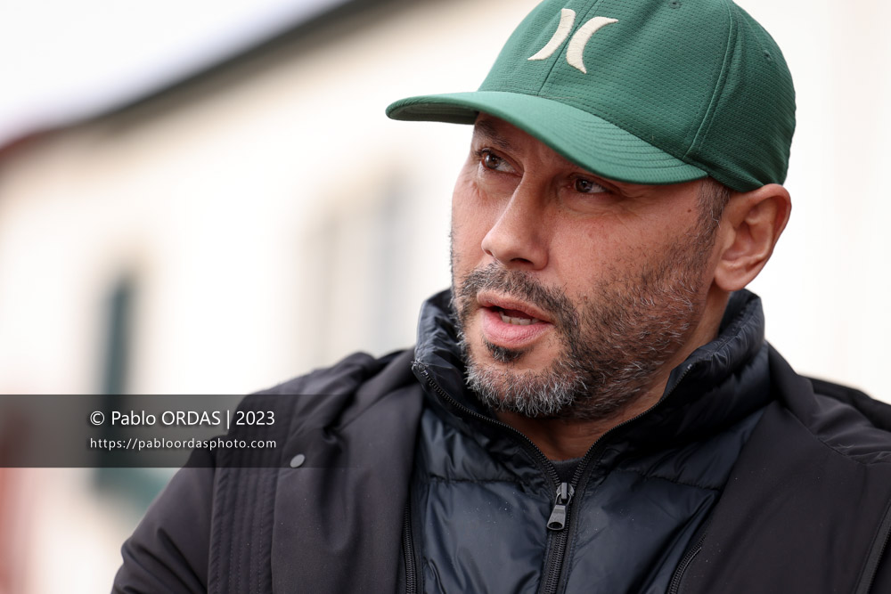 Portrait du directeur de la performance du XV de France, Thibault Giroud, le 14 janvier 2023 à Bidart, France (Photo Pablo ORDAS)