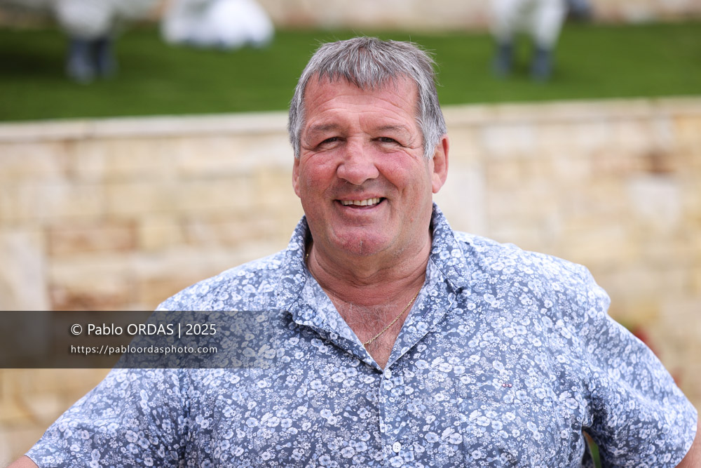 Portrait de l'ancien joueur Pascal Ondarts, le 26 mai 2025 à Anglet, France (Photo Pablo ORDAS)