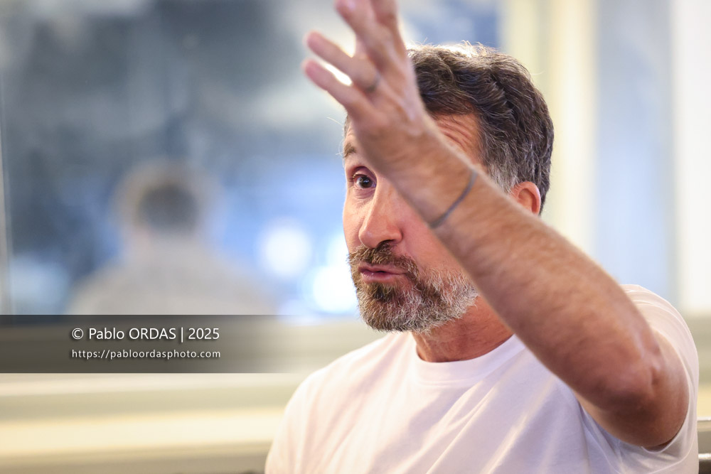 Portrait de Vincent Etcheto, le 26 février 2025 à Bayonne, France (Photo Pablo ORDAS)