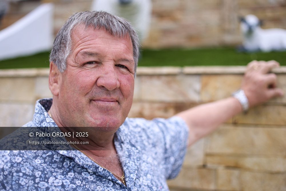 Portrait de l'ancien joueur Pascal Ondarts, le 26 mai 2025 à Anglet, France (Photo Pablo ORDAS)