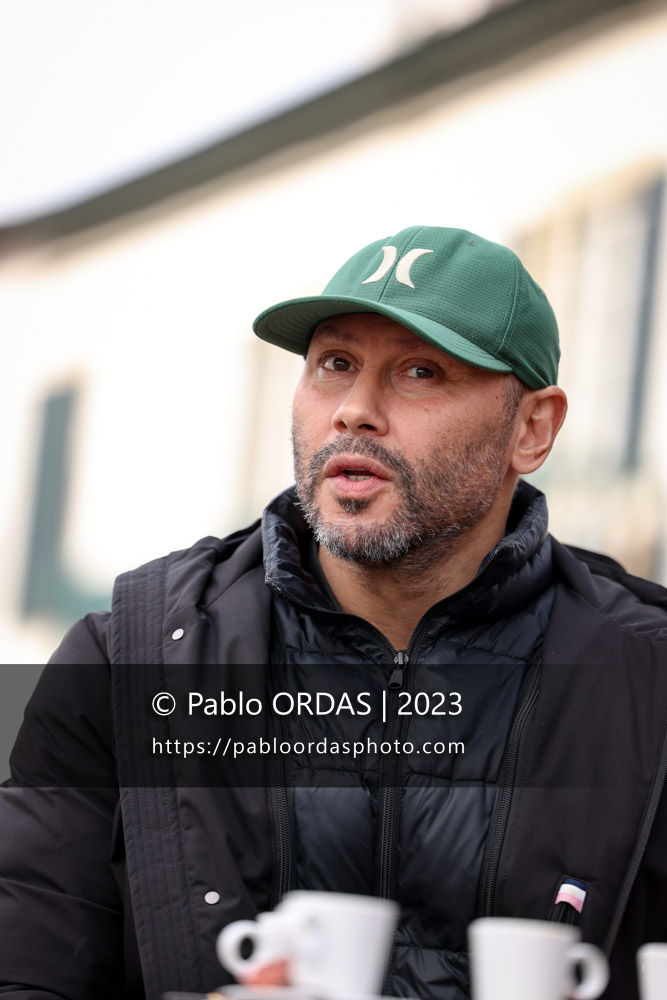 Portrait du directeur de la performance du XV de France, Thibault Giroud, le 14 janvier 2023 à Bidart, France (Photo Pablo ORDAS)