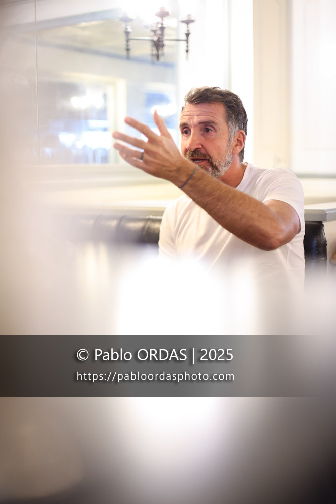 Portrait de Vincent Etcheto, le 26 février 2025 à Bayonne, France (Photo Pablo ORDAS)