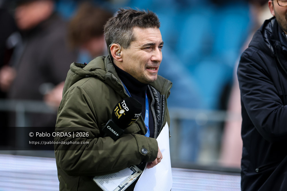 Thomas Glavany, lors du match de Top 14 entre l'Aviron bayonnais et le Racing 92, le 14 février 2026 au stade Jean Dauger de Bayonne, France (Photo Pablo ORDAS)