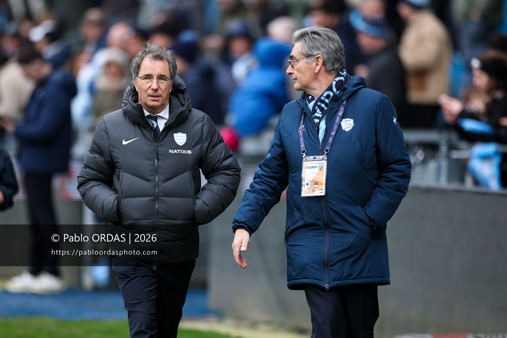 Arnaud Tourtoulou, lors du match de Top 14 entre l'Aviron bayonnais et le Racing 92, le 14 février 2026 au stade Jean Dauger de Bayonne, France (Photo Pablo ORDAS)