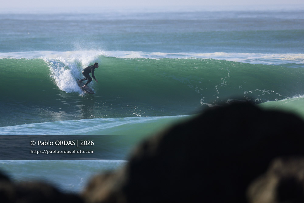 Lucas Espil, pendant la session du 23 février 2026 à Anglet, France (Photo Pablo ORDAS)