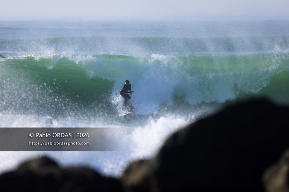 Lucas Espil, pendant la session du 23 février 2026 à Anglet, France (Photo Pablo ORDAS)