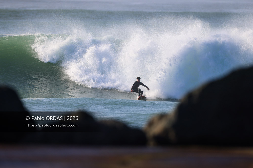 Mikel Moraiz, pendant la session du 23 février 2026 à Anglet, France (Photo Pablo ORDAS)