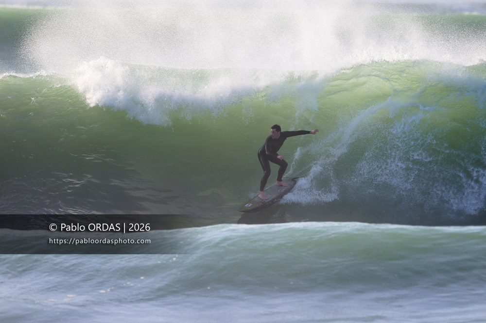 Lucas Espil, pendant la session du 23 février 2026 à Anglet, France (Photo Pablo ORDAS)