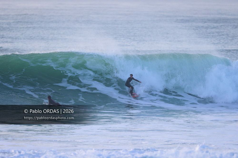 Mikel Moraiz, pendant la session du 23 février 2026 à Anglet, France (Photo Pablo ORDAS)