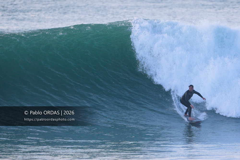 Lucas Espil, pendant la session du 23 février 2026 à Anglet, France (Photo Pablo ORDAS)