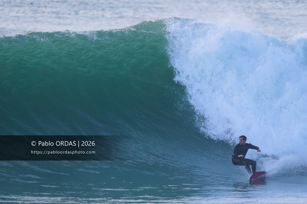 Lucas Espil, pendant la session du 23 février 2026 à Anglet, France (Photo Pablo ORDAS)