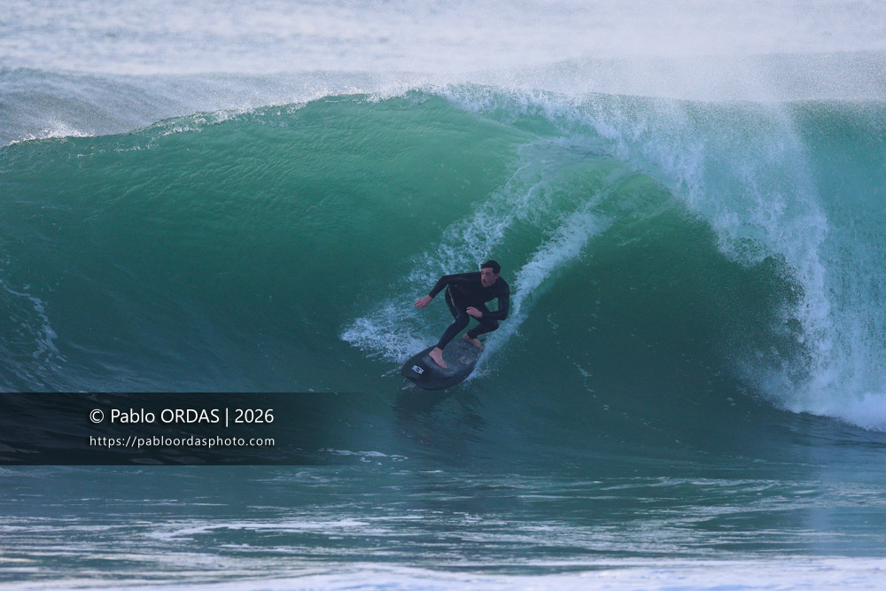 Lucas Espil, pendant la session du 23 février 2026 à Anglet, France (Photo Pablo ORDAS)