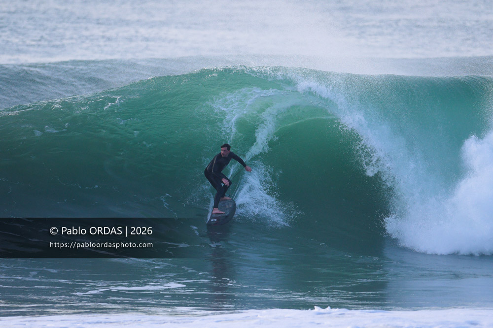 Lucas Espil, pendant la session du 23 février 2026 à Anglet, France (Photo Pablo ORDAS)