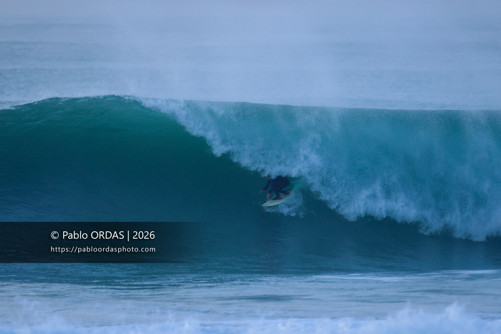 Romain Lacoste, pendant la session du 23 février 2026 à Anglet, France (Photo Pablo ORDAS)