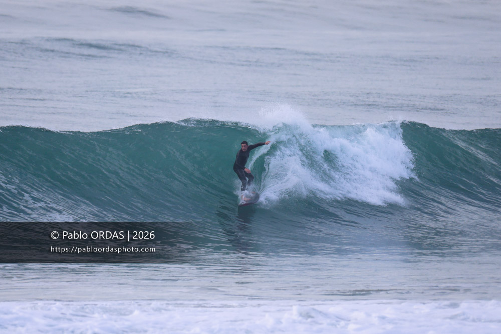 Lucas Espil, pendant la session du 24 février 2026 à Anglet, France (Photo Pablo ORDAS)