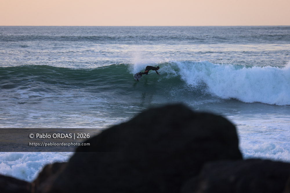 Eliott Coste, pendant la session du 25 février 2026 à Anglet, France (Photo Pablo ORDAS)