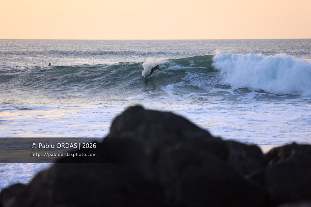 Eliott Coste, pendant la session du 25 février 2026 à Anglet, France (Photo Pablo ORDAS)