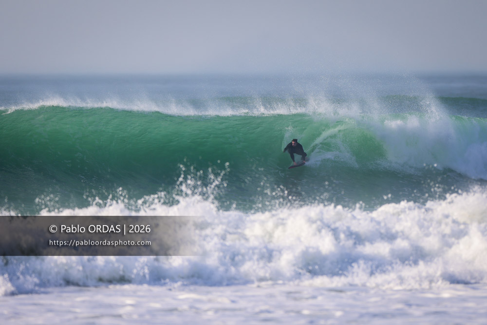 Lucas Espil, pendant la session du 26 février 2026 à Anglet, France (Photo Pablo ORDAS)
