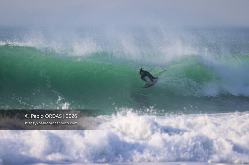 Lucas Espil, pendant la session du 26 février 2026 à Anglet, France (Photo Pablo ORDAS)