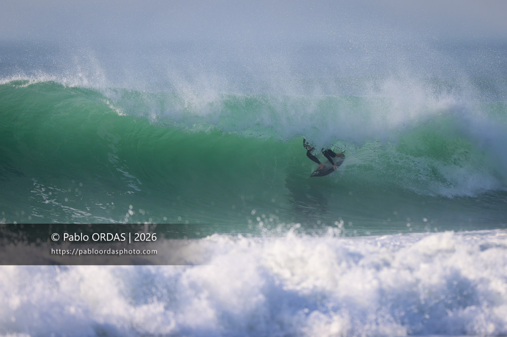 Lucas Espil, pendant la session du 26 février 2026 à Anglet, France (Photo Pablo ORDAS)