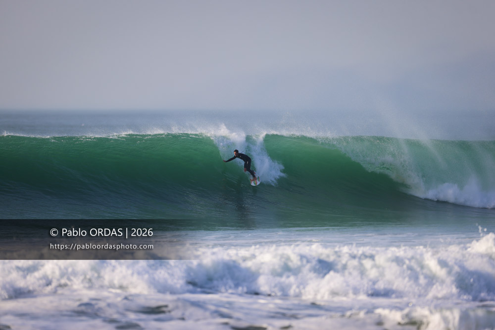 Léo De Sonis, pendant la session du 26 février 2026 à Anglet, France (Photo Pablo ORDAS)