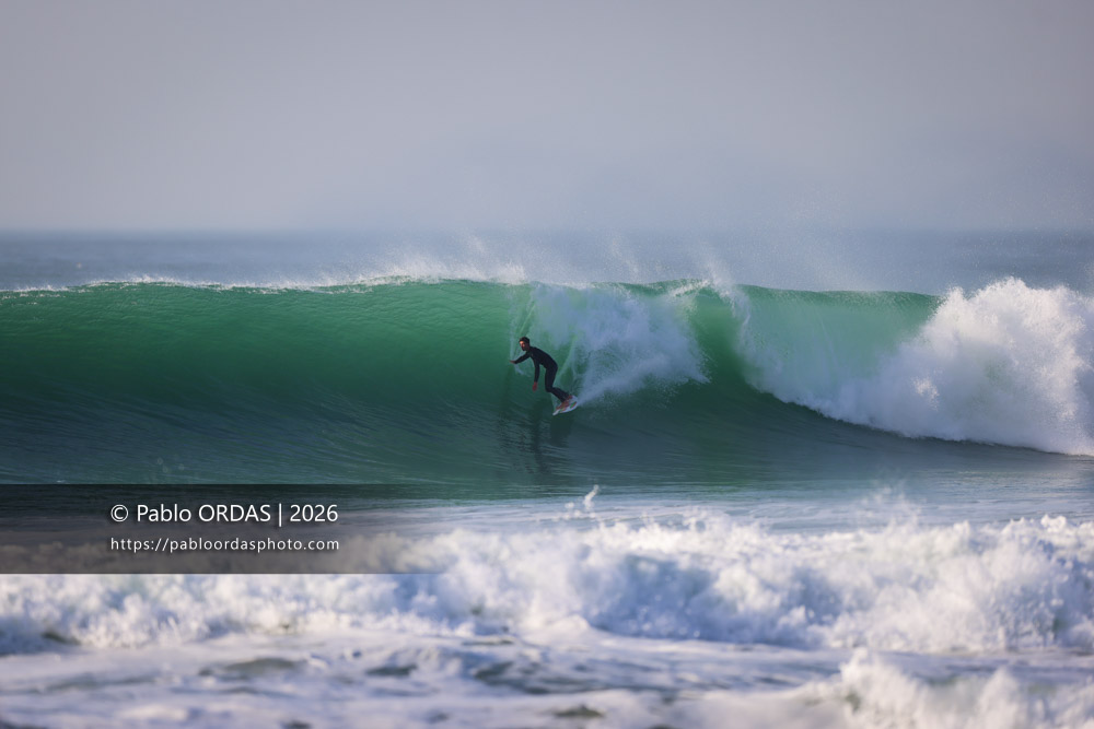 Léo De Sonis, pendant la session du 26 février 2026 à Anglet, France (Photo Pablo ORDAS)