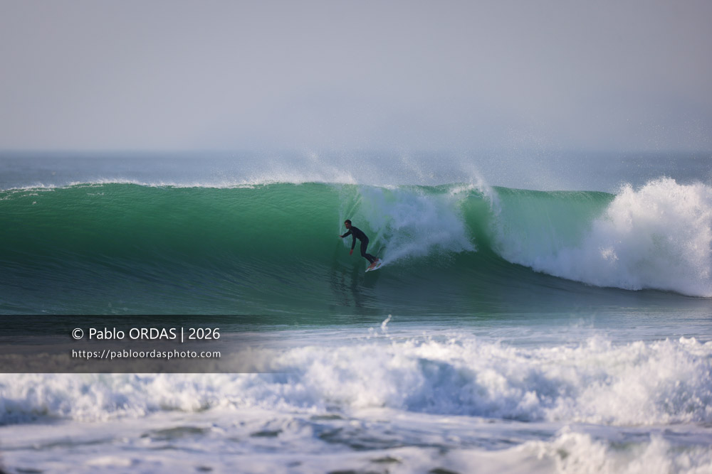 Léo De Sonis, pendant la session du 26 février 2026 à Anglet, France (Photo Pablo ORDAS)