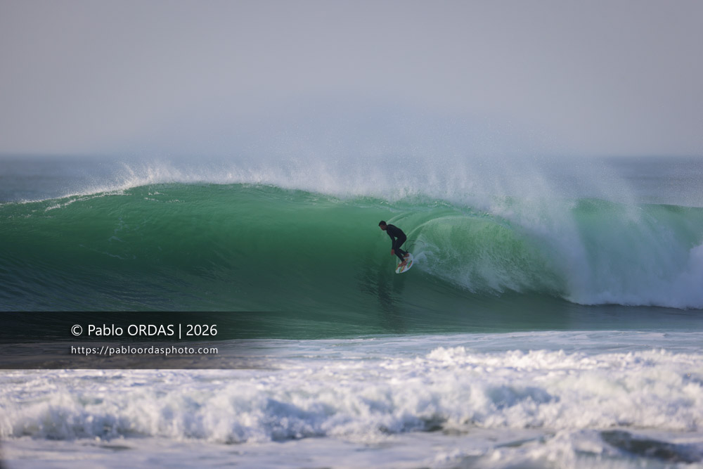Léo De Sonis, pendant la session du 26 février 2026 à Anglet, France (Photo Pablo ORDAS)