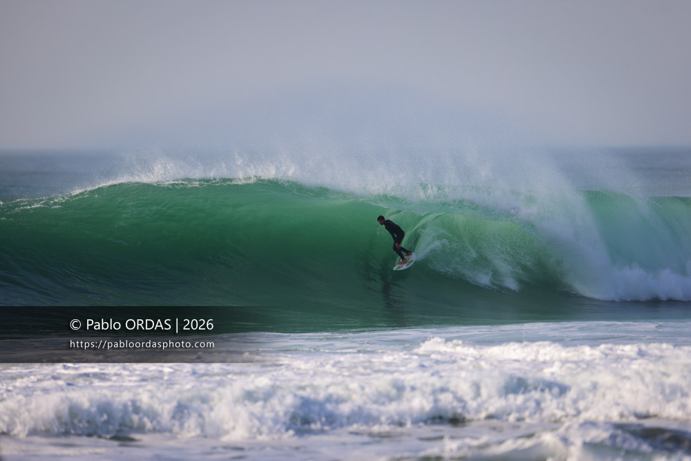 Léo De Sonis, pendant la session du 26 février 2026 à Anglet, France (Photo Pablo ORDAS)