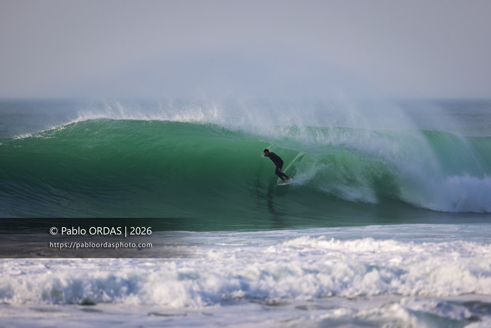 Léo De Sonis, pendant la session du 26 février 2026 à Anglet, France (Photo Pablo ORDAS)