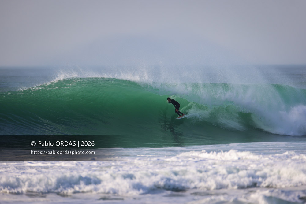Léo De Sonis, pendant la session du 26 février 2026 à Anglet, France (Photo Pablo ORDAS)