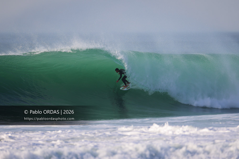 Léo De Sonis, pendant la session du 26 février 2026 à Anglet, France (Photo Pablo ORDAS)