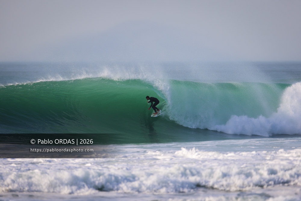 Léo De Sonis, pendant la session du 26 février 2026 à Anglet, France (Photo Pablo ORDAS)