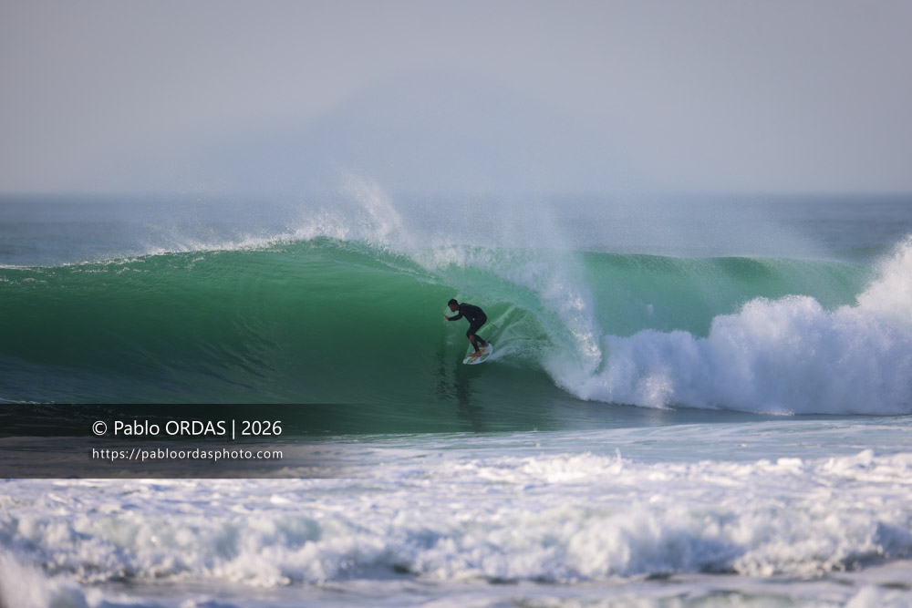 Léo De Sonis, pendant la session du 26 février 2026 à Anglet, France (Photo Pablo ORDAS)
