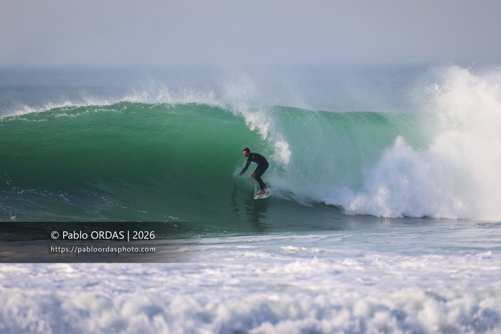 Léo De Sonis, pendant la session du 26 février 2026 à Anglet, France (Photo Pablo ORDAS)