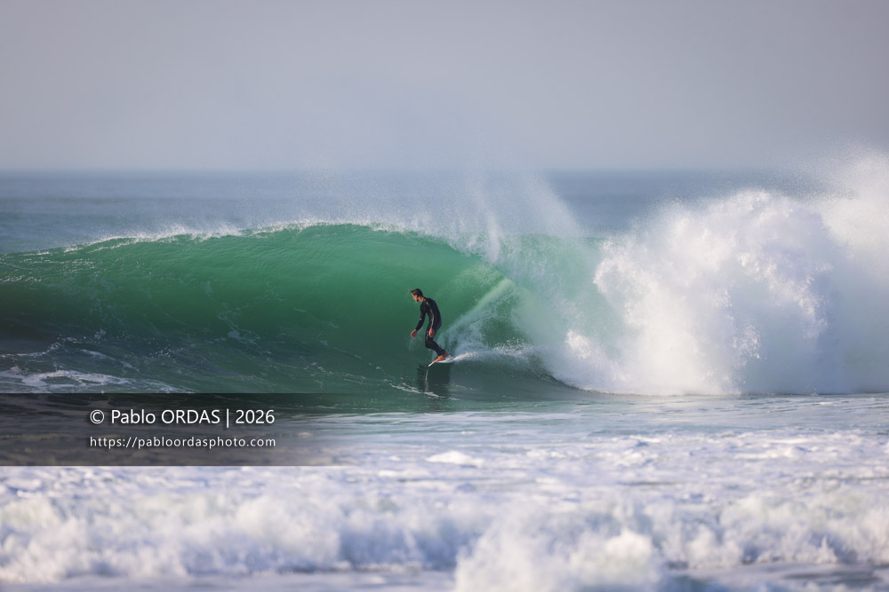 Léo De Sonis, pendant la session du 26 février 2026 à Anglet, France (Photo Pablo ORDAS)