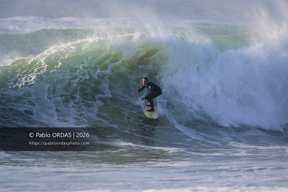 Romain Lacoste, pendant la session du 26 février 2026 à Anglet, France (Photo Pablo ORDAS)